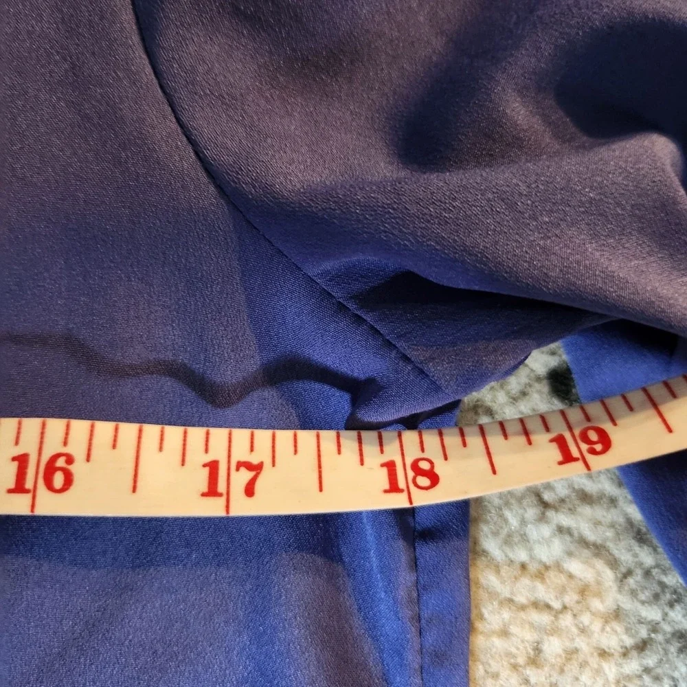 Banana Republic Purple Blue 3/4 Sleeve Beaded‎ Dress Women's Size 6